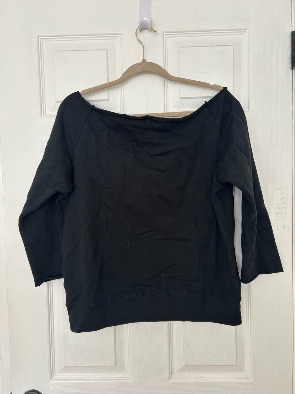 Ralph Lauren Black Label Vintage Pink Pony Off Shoulder Sweatshirt - Picture 8 of 11